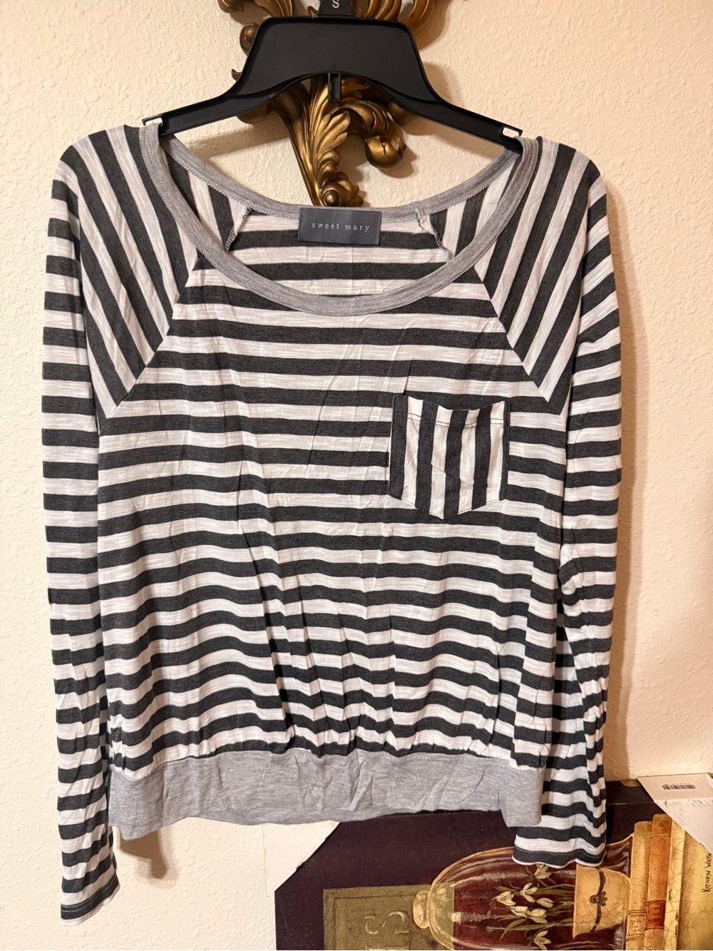 Sweet Mary Striped Long Sleeve Top